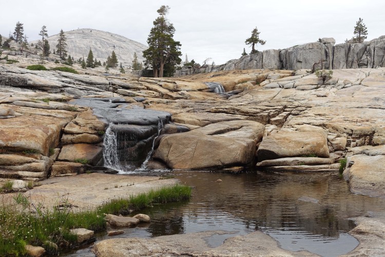 Yelllowhammer outlet stream halfway down