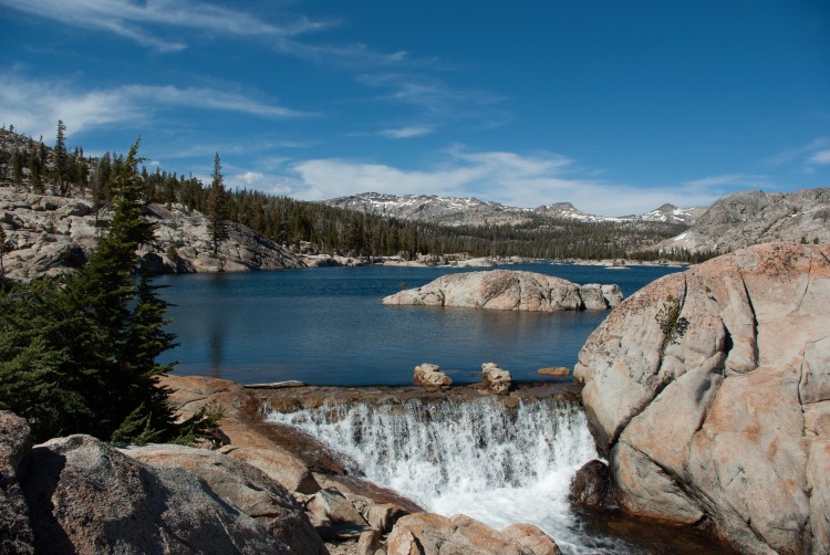 Long Lake from a check dam at its southern outlet