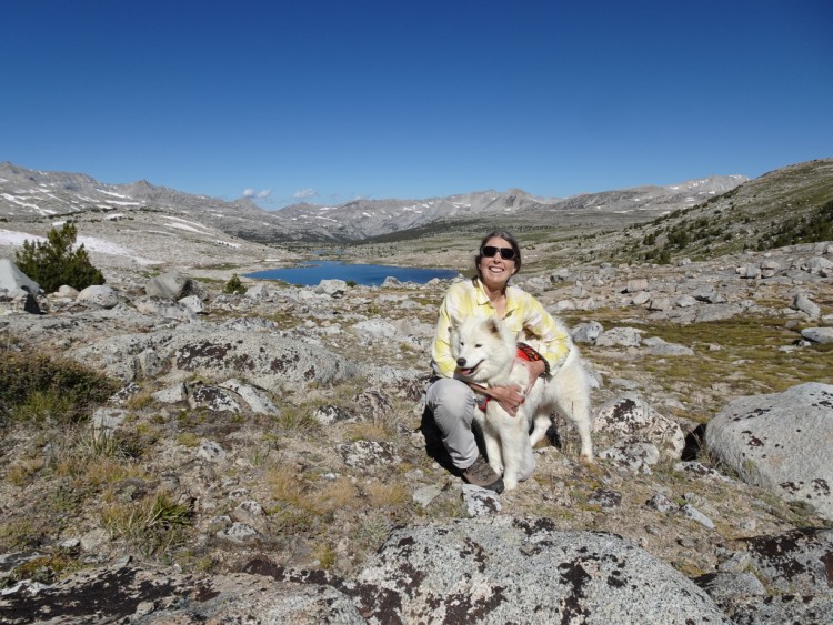 Me and Jasmine Rose at the top of Piute Pass