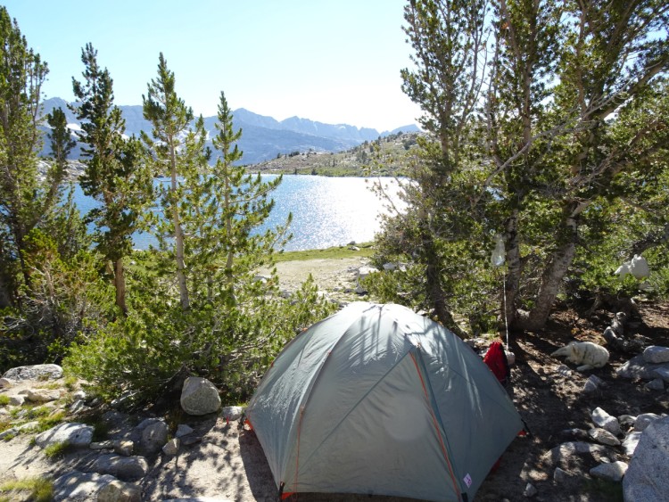 Our Tomahawk Lake campsite
