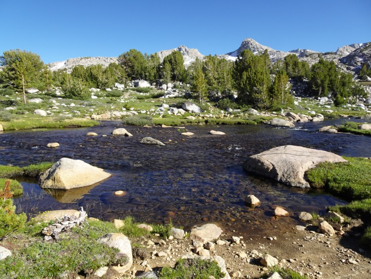 This was usually a dry crossing to get to the camp sites over Upper golden Trout.