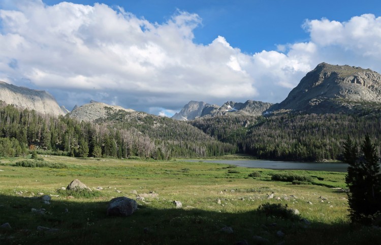 Good weather finally-  leaving Big Sandy Lake