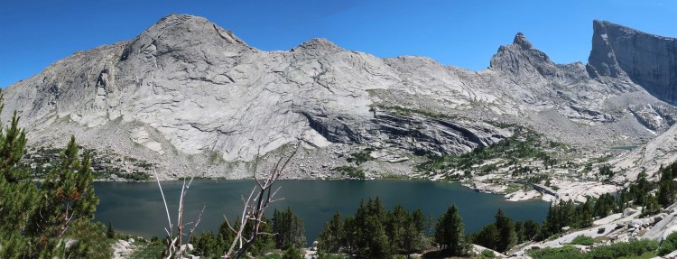 Deep Lake from ridge between Temple and Deep Lakes