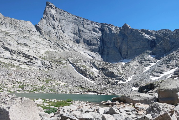 East Temple Peak above the small lake