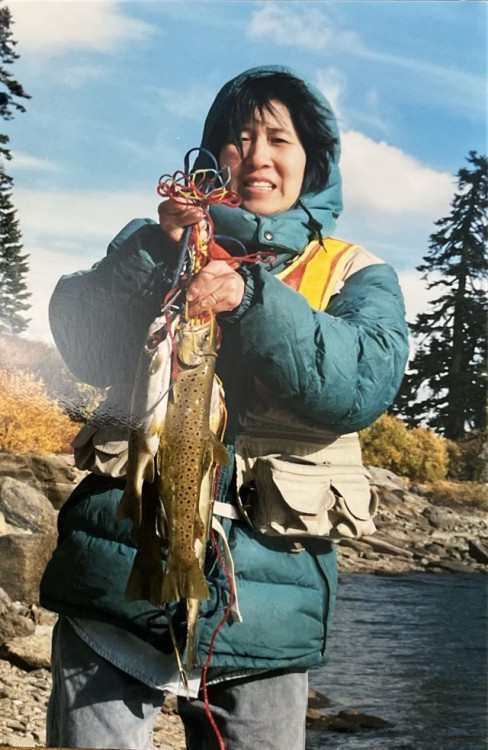 Oct 27, 2001; Judy and the five browns to 15.5&quot; she kept (I nearly skunked with but a single 10.5&quot; brown).