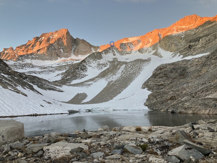 Looking back from Dade Lake