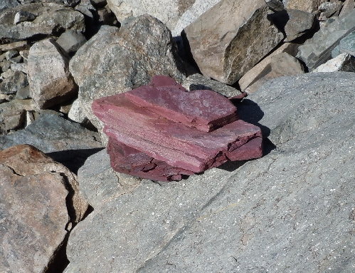 Pile of pink rocks in eastern Ionian Basin