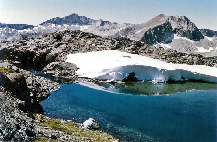 View towards Finger Peak from lake below Mt Scylla