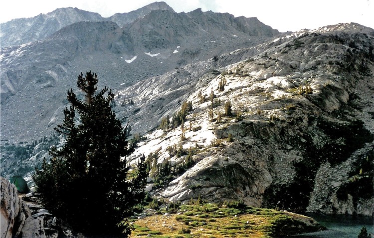 Le Conte camp, telt left lower corner