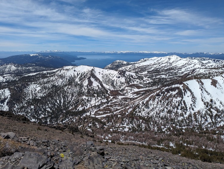 On Mount Rose looking south over Lake Tahoe