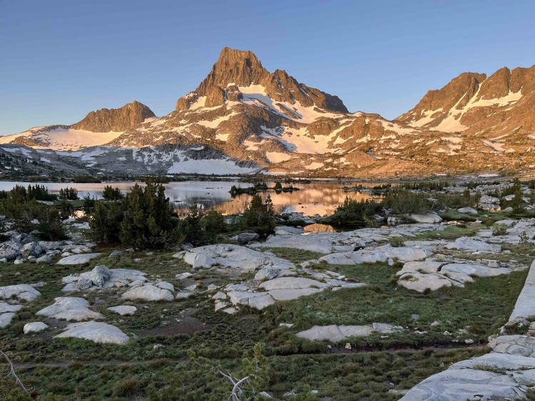 Our first morning sunrise view to Mt. Banner.