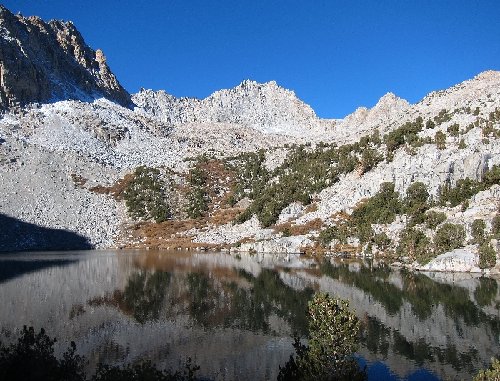 mt. darwin from midnight lake