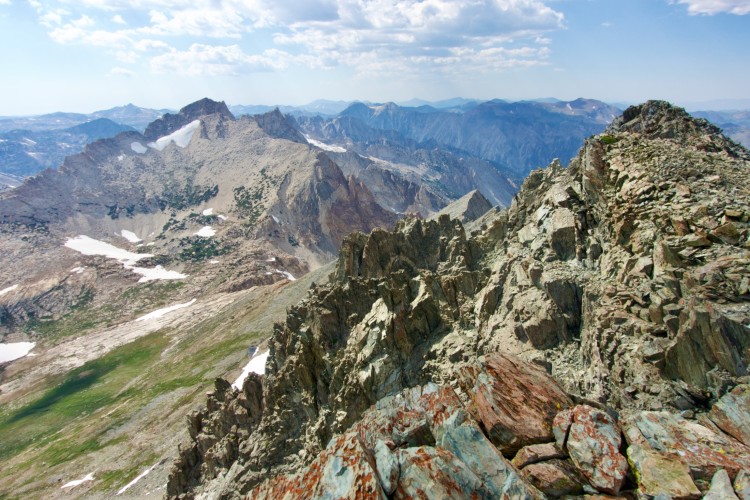 On western Twin Peaks, looking at Matterhorn Peak