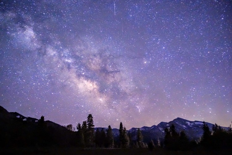 On my way home, I stopped at Tioga Pass for an extended break. Here's the Milky Way rising over Kuna Crest. It was a new moon with excellent stargazing conditions!
