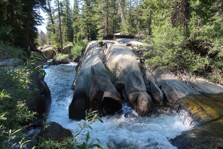 Summit Creek, afternoon at camp