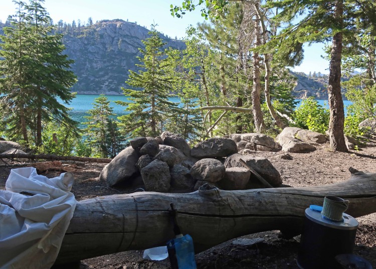 Relief Reservoir established campsite