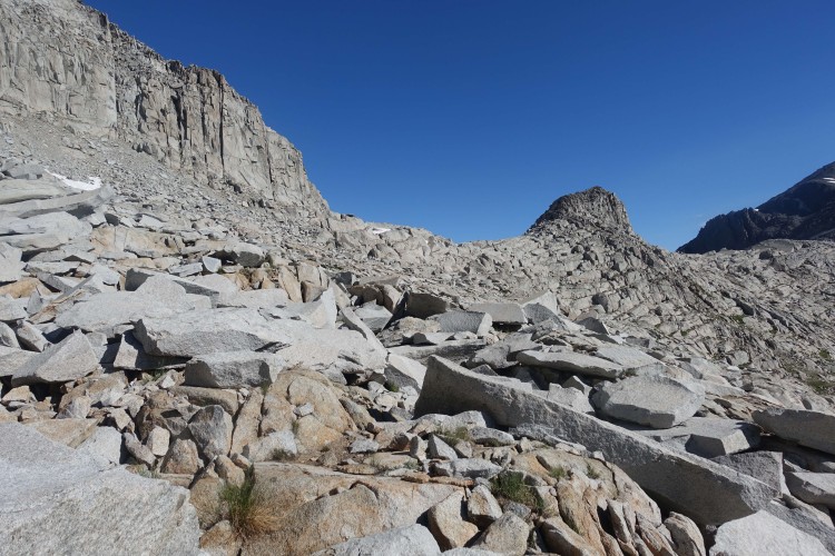 Reinstein pass with its little cliffs directly below