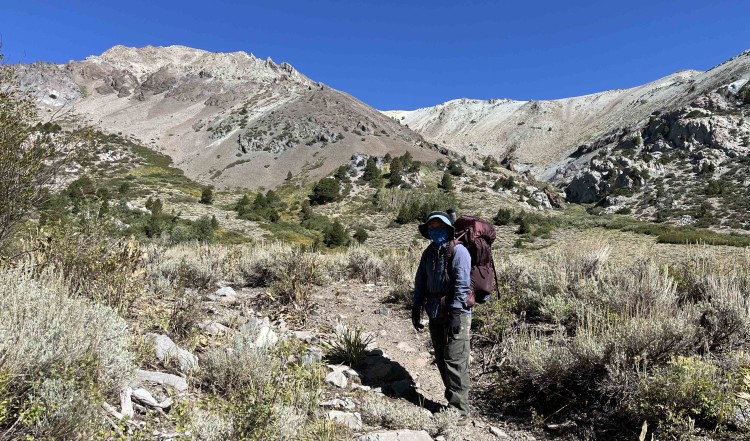 Dawn early on day one.  The scenery has the usual eastern Sierra touch but with the younger volcanic rocks that blend in the more northern Sierra character.