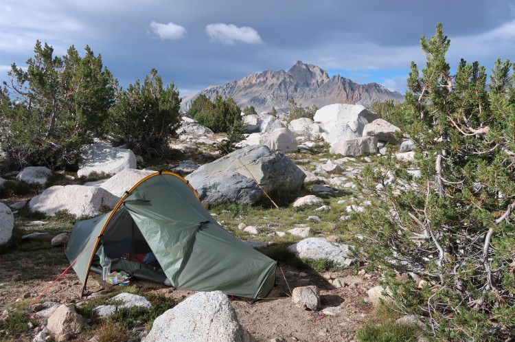 Muriel Lake camp looking north