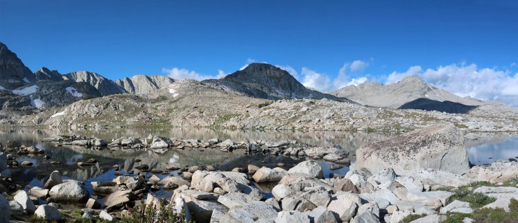 Morning leaving Muriel Lake