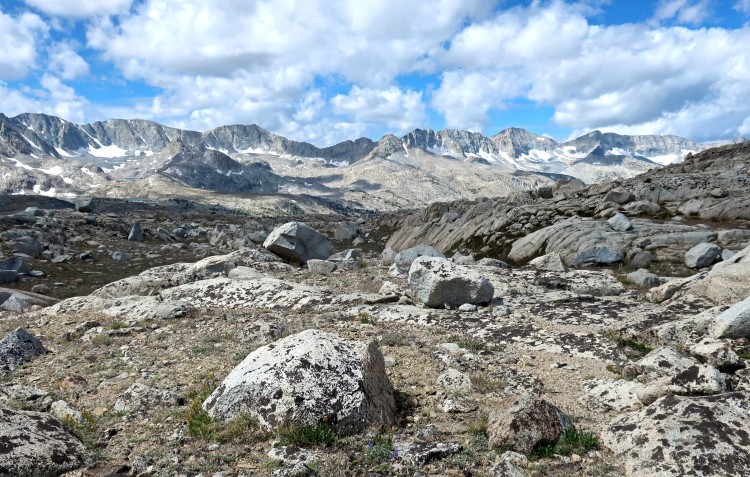 Glacier Divide from the bench lakes above Piute Pass