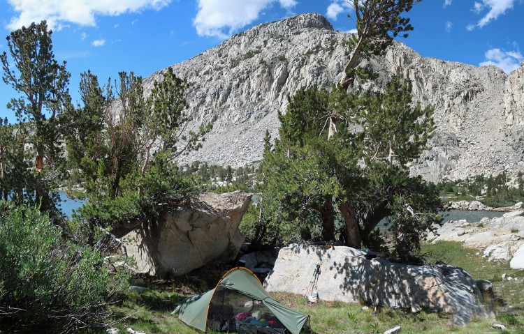 Camp at Piute Lake