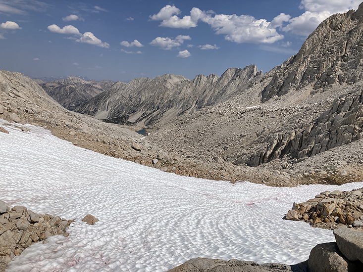 View from Gabbot Pass.  Second Recess doglegs left.