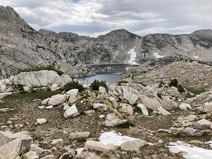 View of Grinnell Lake as we head toward Red and White Pass.