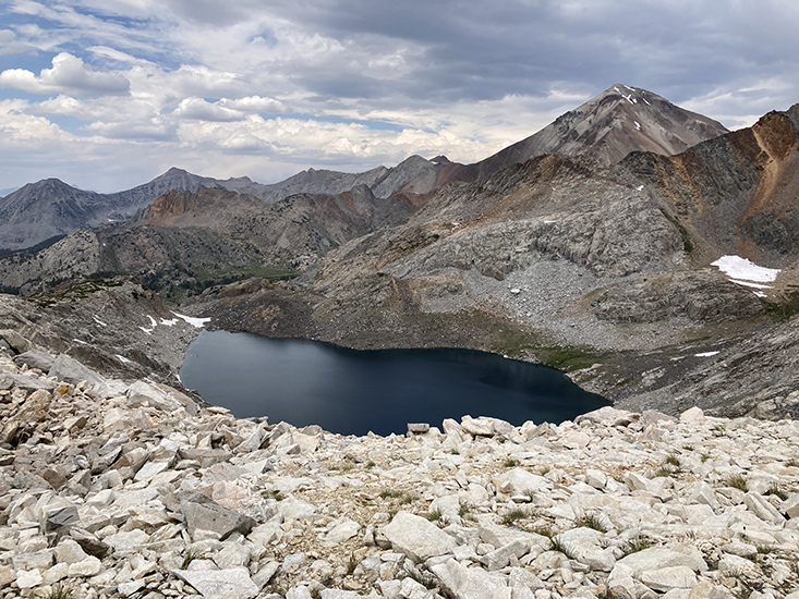 Red and White Lake seen from Red and White Pass.