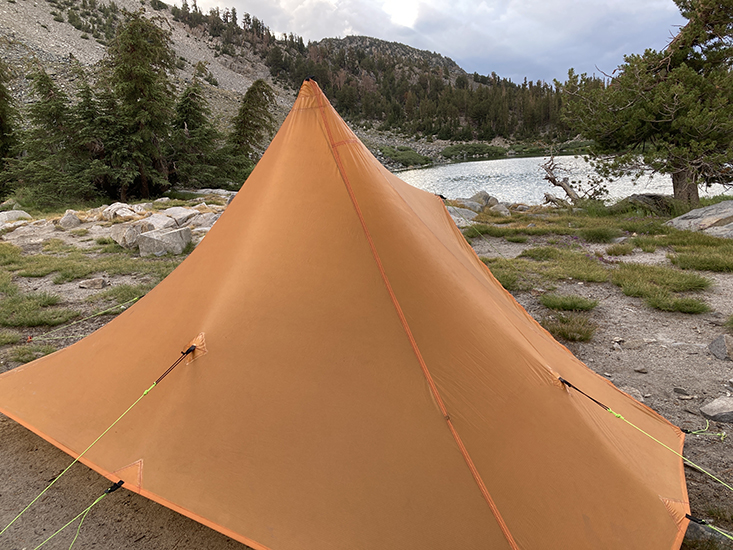 Our last camp at Barney Lake.