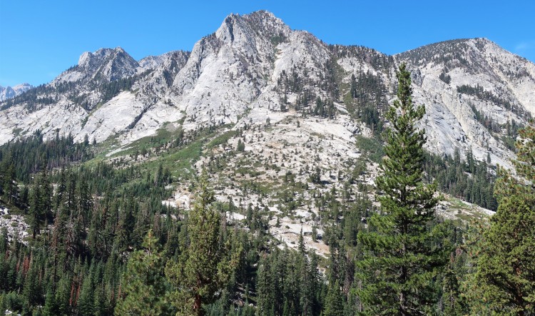 View up to East Lake from above Junction Meadow