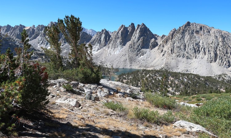 View to Kearsarge Lakes from High Trail