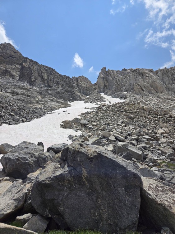 the col we went up down between peak 12221 and Oyster
