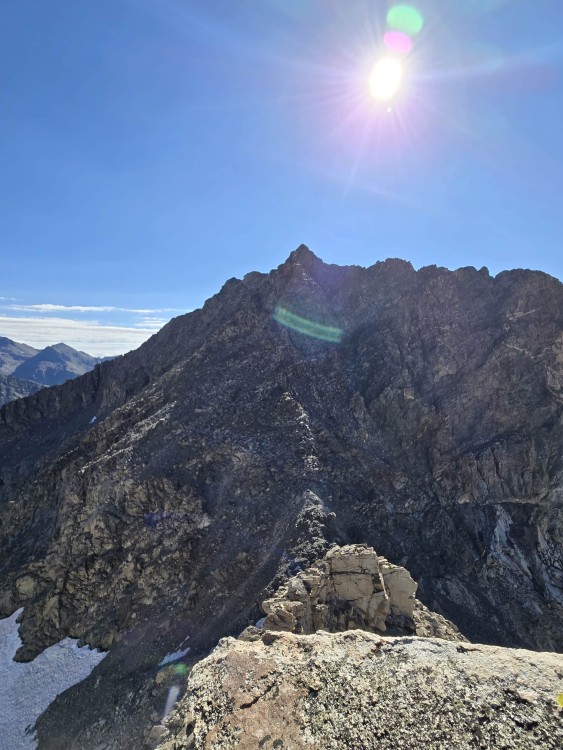 view of black crown from ridge to libby pass