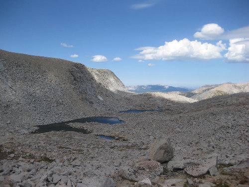 String of lakes south and above Lake 10907