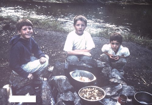 Bishop Creek, 1965, Pietro on left