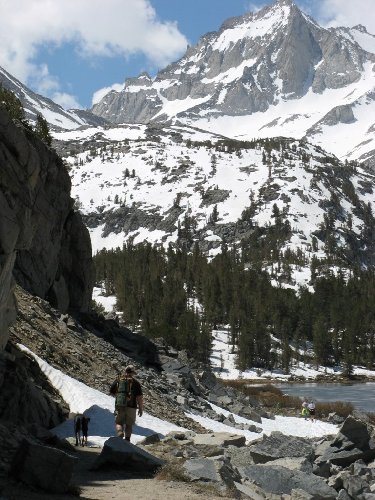 Me and Homer, Little Lakes Valley, May 2009