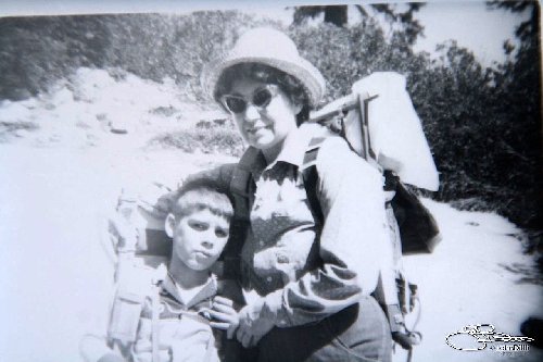 1964 with my Mom, Marble Mountain Primitive area
