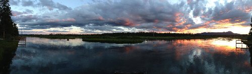 Evening on the Henry's Fork of the Snake River.