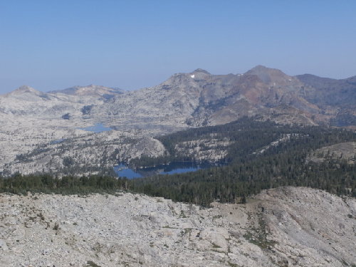 Jacks and Dicks Peak with Lake of the Woods in the foreground