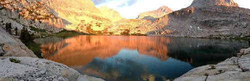 Evening at Lower Mills Creek Lake.