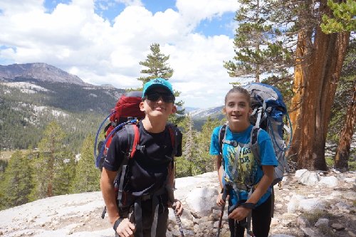 On the switchbacks to Evolution Lake