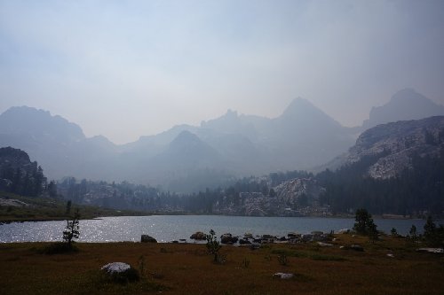Smoke at Lake Ediza