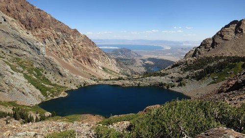 View of Mono Lake from near Mono Pass