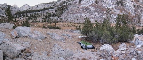 camp below laurel lake