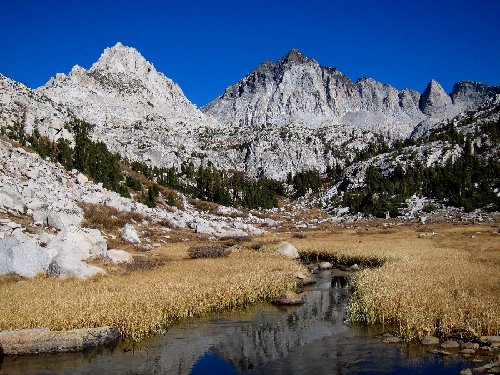 red and white mountain