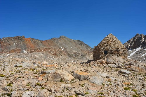 Black Giant is to the left of the hut