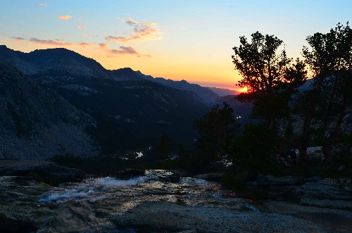 Sunset over Evolution Valley