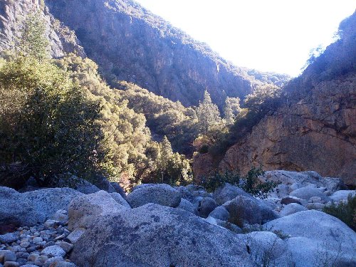 In the lower canyon of the Middle Fork