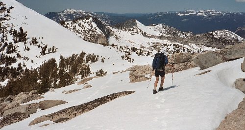This is just above &quot;Harrington Pass&quot; (~10800 ft.) looking towards Silver Spur.